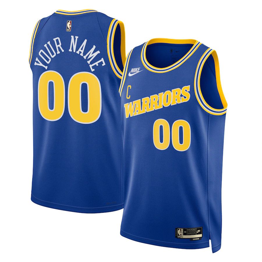 Men Golden State Warriors Nike Blue Classic Edition 2022-23 Custom Swingman NBA Jersey->golden state warriors->NBA Jersey